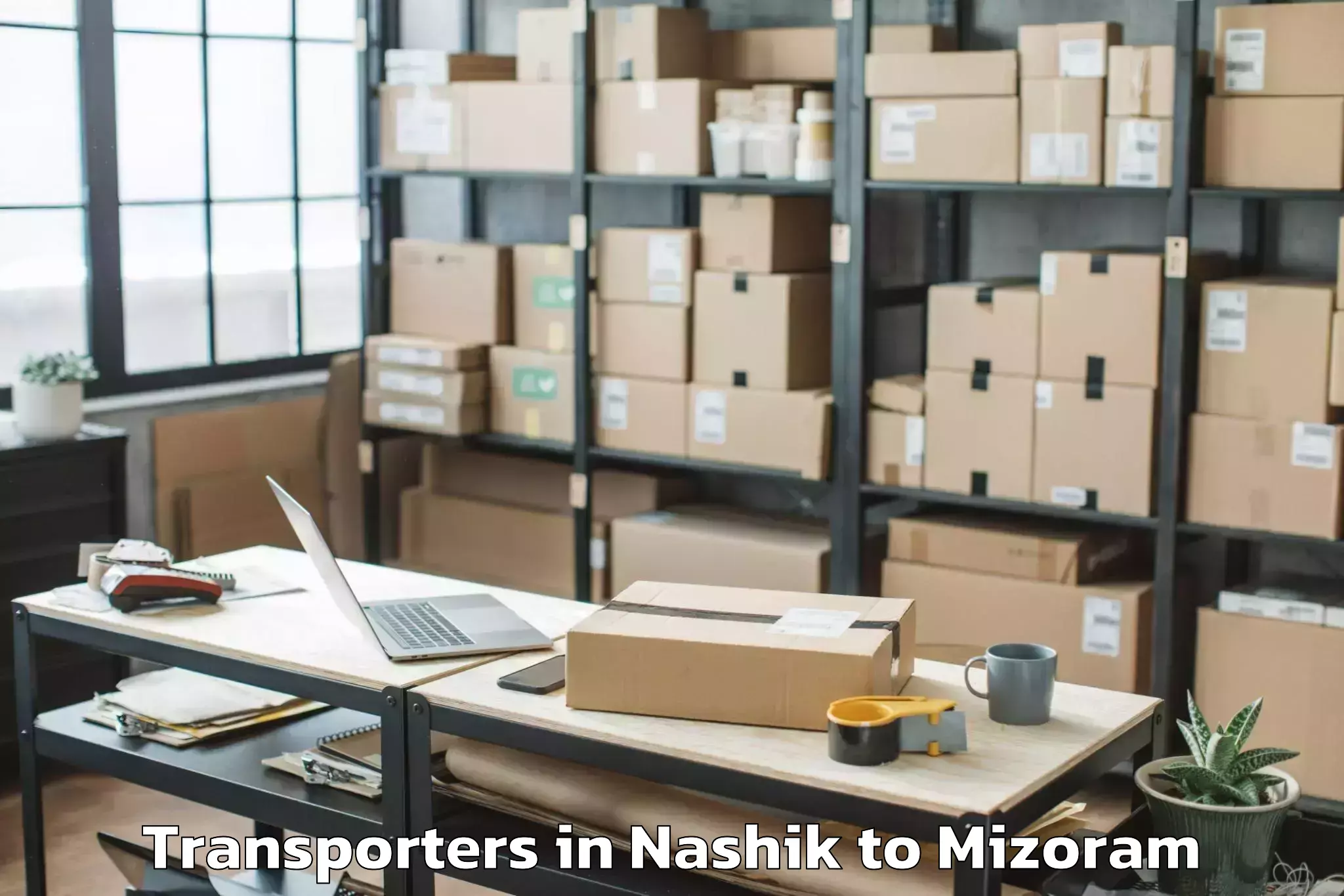 Leading Nashik to Icfai University Mizoram Aizaw Transporters Provider